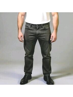 Lucky Brand Jeans Men's 36 x 30 Slim Straight 121 Gray Denim Stretch Casual